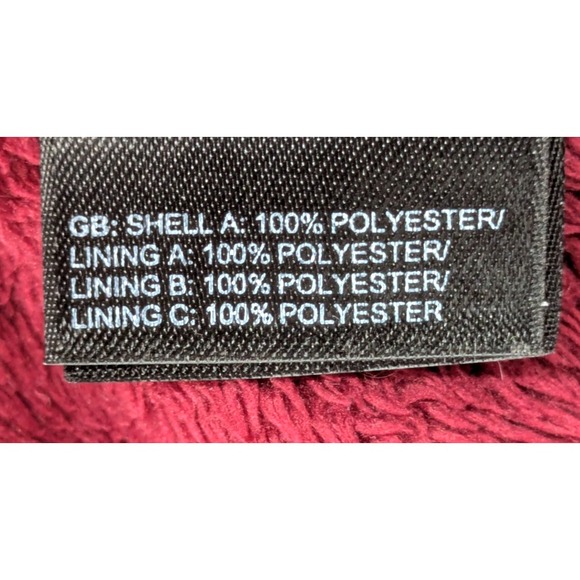 THE NORTH FACE Womens  Jacket  SIZE SP  Burgundy Sculpted Soft Fleece  Excellent - Picture 16 of 16